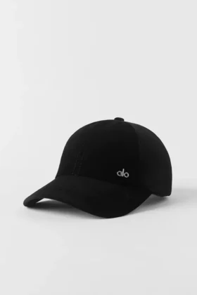 Velvet Off-Duty Cap – Schwarz