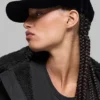 Velvet Off-Duty Cap – Schwarz