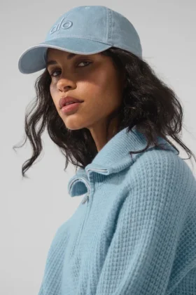 Verwaschene Off-Duty-Cap – Heller Denim