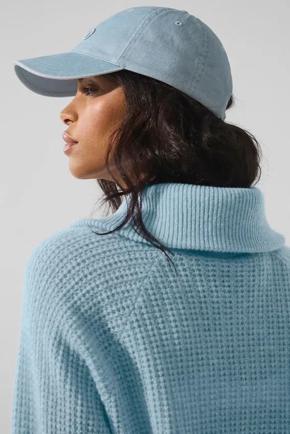 Verwaschene Off-Duty-Cap – Heller Denim