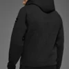 Waffel-Lounge-Hoodie – Schwarz