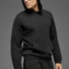 Waffel-Lounge-Hoodie – Schwarz