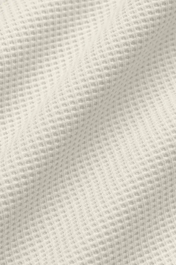 Waffle Lounge Langarmshirt – Bone