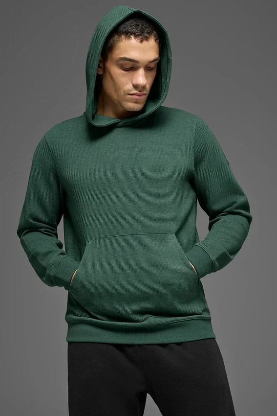 Waffle Lounge Hoodie – Clover Green