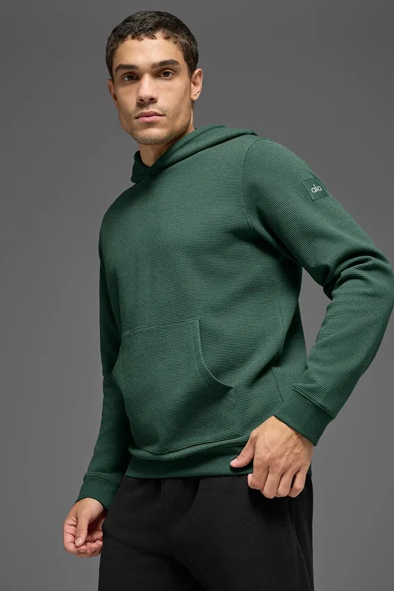 Waffle Lounge Hoodie – Clover Green