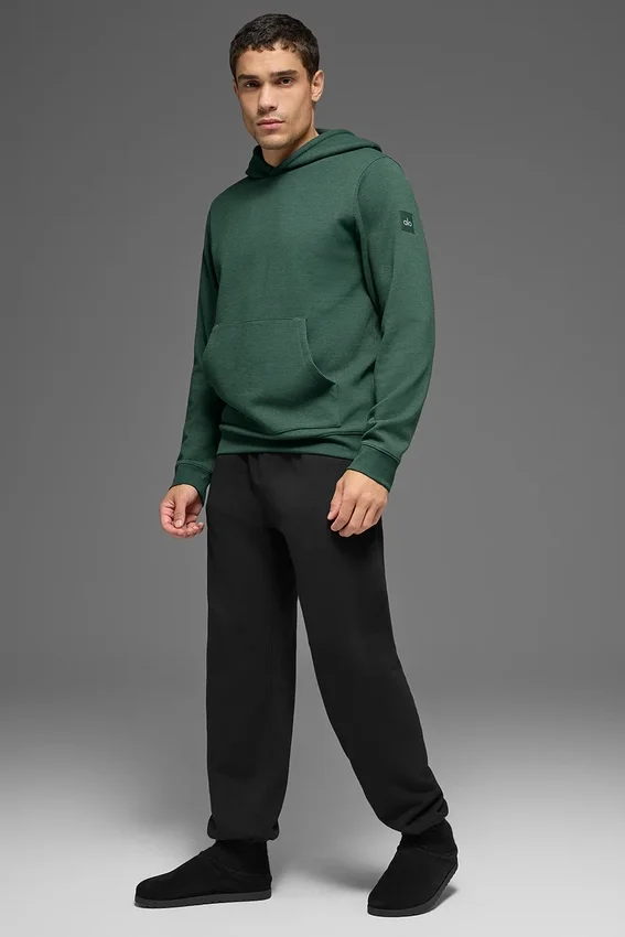 Waffle Lounge Hoodie – Clover Green