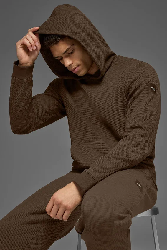Waffle Lounge Hoodie – Espresso