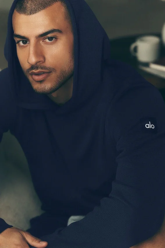 Waffle Lounge Hoodie – Navy