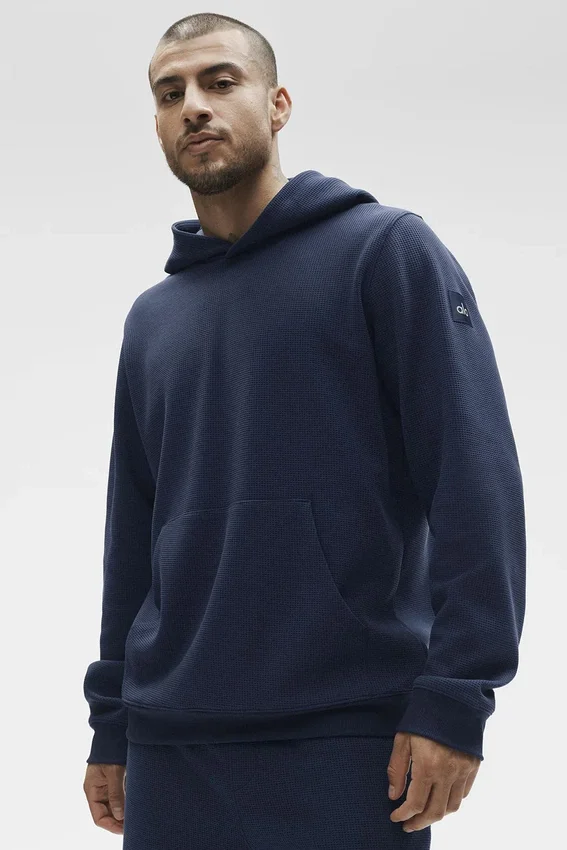 Waffle Lounge Hoodie – Navy