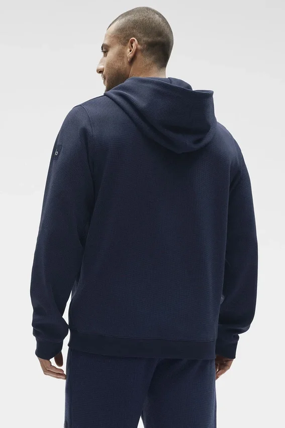 Waffle Lounge Hoodie – Navy