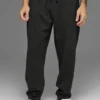 Waffle Lounge Jogger – Schwarz