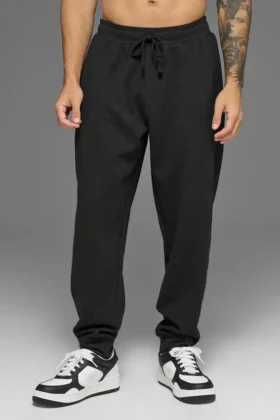Waffle Lounge Jogger – Schwarz