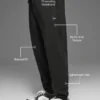 Waffle Lounge Jogger – Schwarz