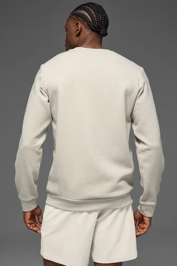 Waffle Lounge Langarmshirt – Bone