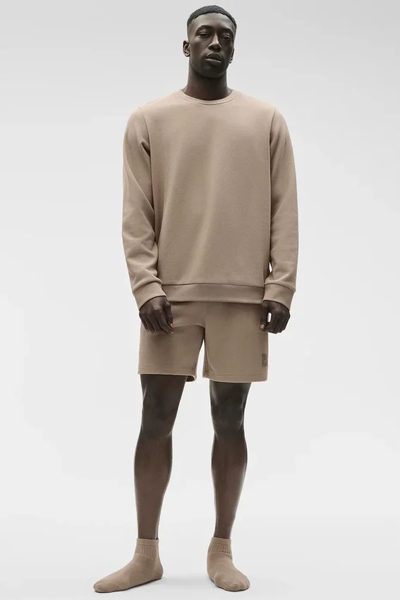 Waffle Lounge Langarmshirt – Gravel