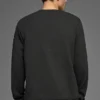 Waffle Lounge Langarmshirt – Schwarz