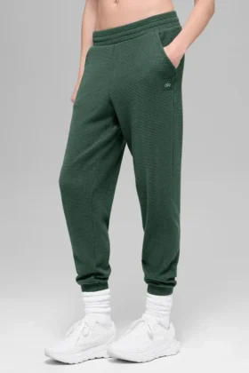 Waffle Weekend Escape Jogger – Clover Green