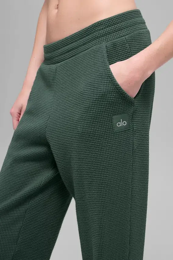 Waffle Weekend Escape Jogger – Clover Green