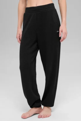 Waffle Weekend Escape Jogger – Schwarz