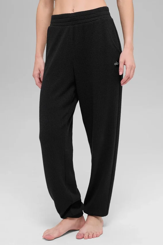 Waffle Weekend Escape Jogger – Schwarz