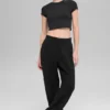 Waffle Weekend Escape Jogger – Schwarz