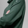 Waffle Weekend Escape Rollkragen-Langarmshirt – Kleegrün