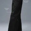 Wanderlust-Hose mit weitem Bein – Schwarz