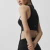 Wellness Rib Flaunt Top – Schwarz
