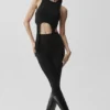 Wellness Rib Flaunt Top – Schwarz