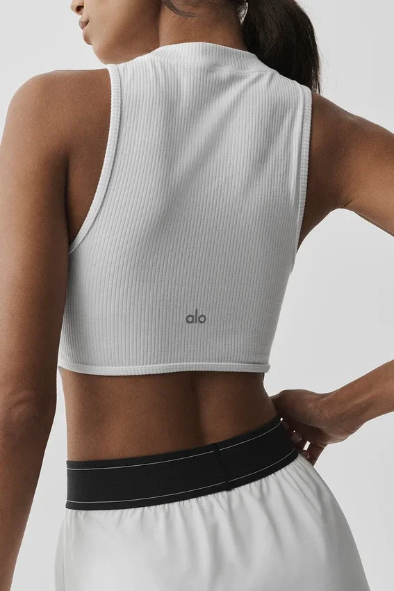 Wellness Rib Flaunt Top – Weiß