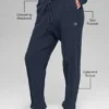 Winter Bliss Hose im Zopfmuster – Marineblau