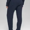 Winter Bliss Hose im Zopfmuster – Marineblau