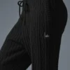 Winter Bliss Hose im Zopfmuster – Schwarz