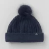 Winter Bliss-Mütze im Zopfmuster – Marineblau