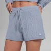 Winter Bliss Shorts im Zopfmuster – Winter Frost