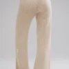 Winter Magic Kaschmir-Hose mit weitem Bein – Birch Heather