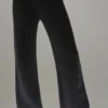 Winter Magic Kaschmir-Hose mit weitem Bein – Schwarz