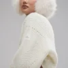 Winter Magic Kaschmir-Rollkragenpullover – Elfenbein