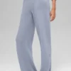Woll-Kaschmir-High-Waist-Hose mit weitem Bein – New Class – Winter Frost