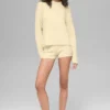 Woll-Kaschmir-Pullover „Noble“ mit Rundhalsausschnitt und Rippbündchen – Candlelight Yellow