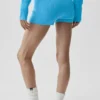 Woll-Kaschmir-Shorts „Noble“ mit Rippmuster – Azurblau