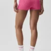 Woll-Kaschmir-Shorts „Noble“ mit Rippmuster – Paradiesrosa