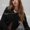Wool Cashmere New Class Cropped Cardigan – Schwarz
