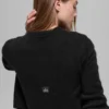 Wool Cashmere New Class Cropped Cardigan – Schwarz