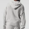 Wool Cashmere New Class Full Zip Hoodie – Pearl Grey Heather