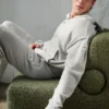 Wool Cashmere New Class Full Zip Hoodie – Pearl Grey Heather