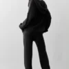 Wool Cashmere New Class Jogginghose – Schwarz