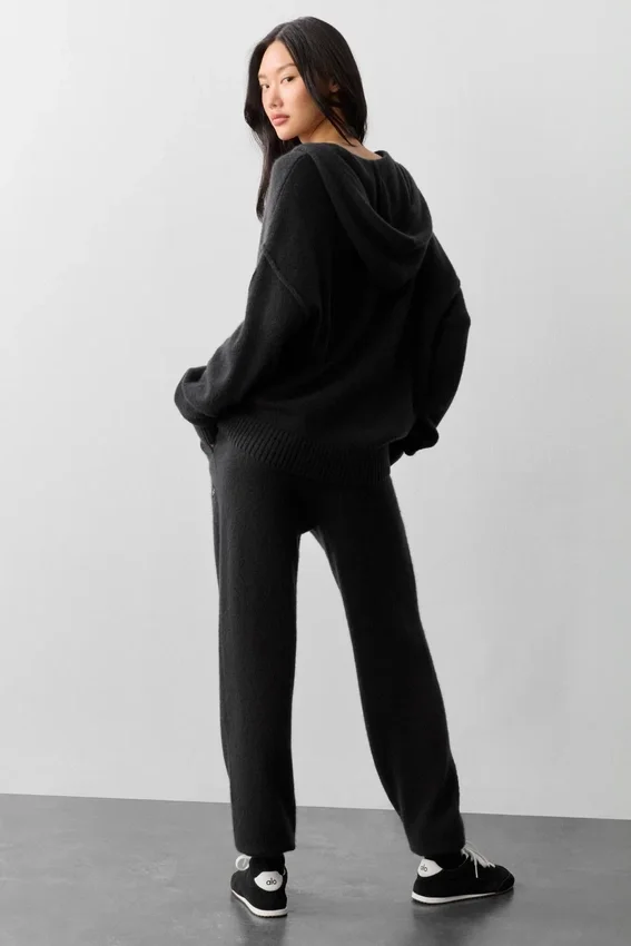 Wool Cashmere New Class Jogginghose – Schwarz