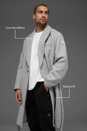 Wool Gameday Overcoat – Athletic Heather Grey