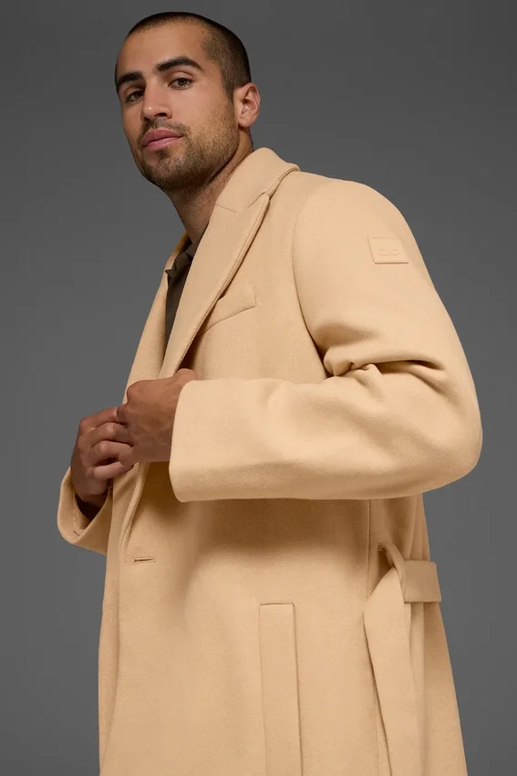 Wool Gameday Overcoat – Camel